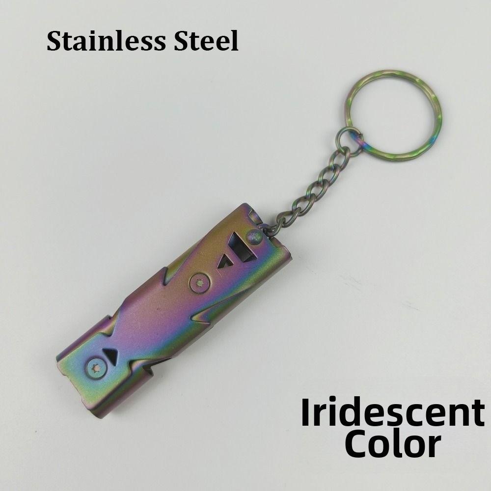 Portable Keychain Whistle 6 Colors Camping Hiking Tool New High Decibel Whistle Outdoor Tool