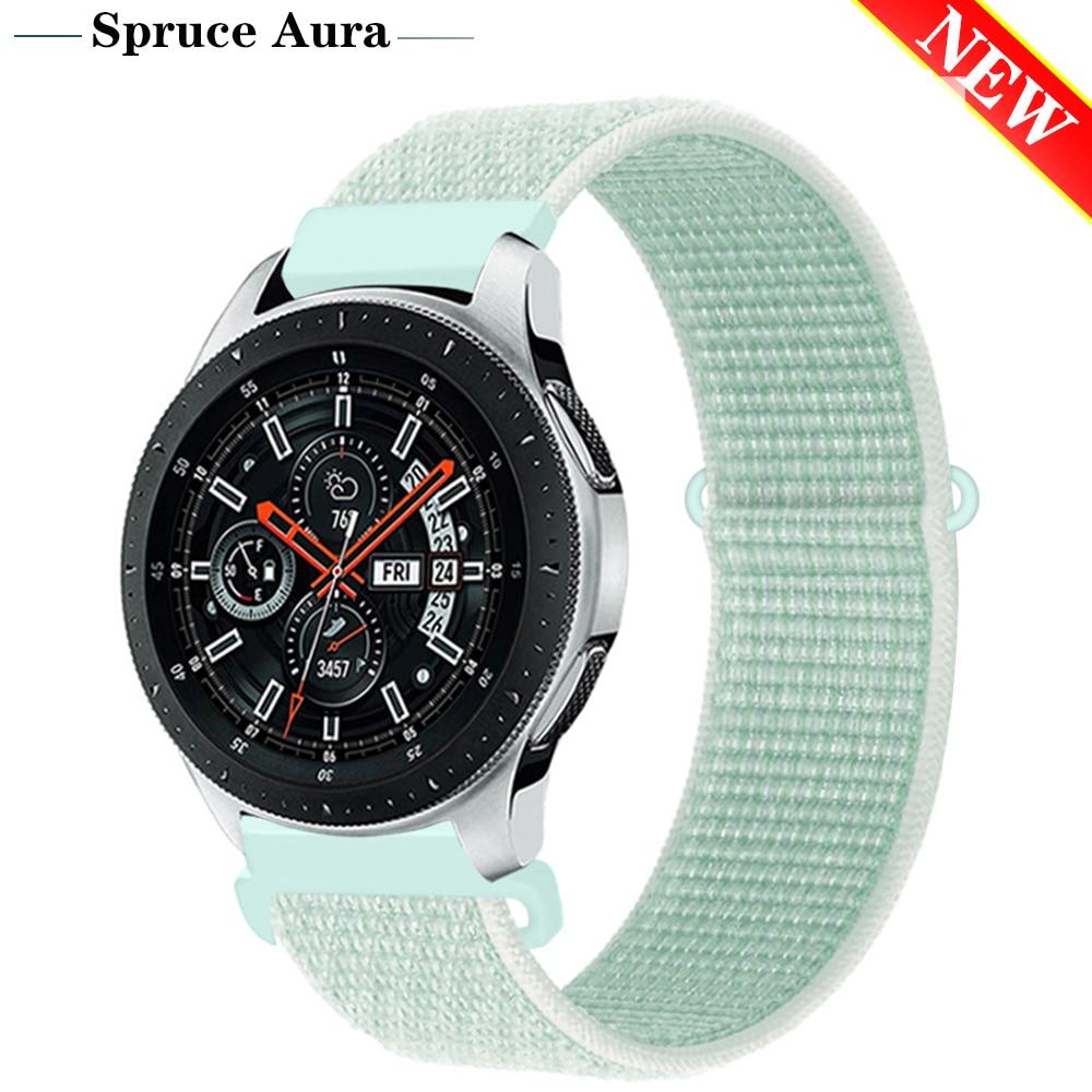 Ремешок 20/22 мм для Galaxy Watch 3/46/42 мм / активный 2 ремешка Samsung Gear S3 Frontier Sport нейлоновый браслет Huawei watch GT 2 41 45 мм