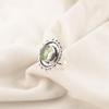 Green Amethyst Gemstone Ring Jewelry, Handmade Gorgeous Silver Ring, 925 Sterling Silver Jewelry For Wedding Gift