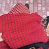 Рождественский красный клетчатый ретро шарф для женщин зимний корейский стиль универсальный шарф для тепла новогодний парный стиль шарф из искусственного кашемира
