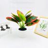 Epipremnum Aureum Simulated And Dasheen Leaves Potted Artificial Ornaments Plant