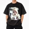 Blonde Doll Disheveled Doll Washed T Shirts Streetwear Hip Hop Fashion T-Shirt Tee Shirt for Men Women 100% Cotton Streetwear