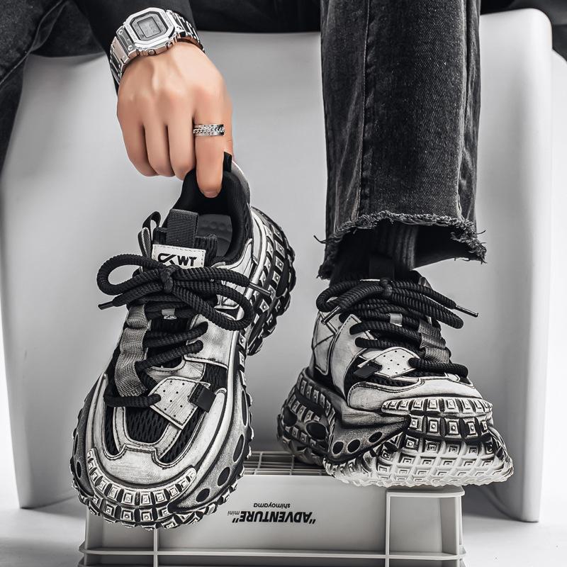 Зимние высокие кроссовки премиум-класса для бега с кожаной поверхностью, водонепроницаемые и нескользящие, спортивно-повседневные, увеличивающие рост, папины кроссовки