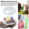 Plastic Paint Tray 3D Printed Finger Palette with Hand Grip Easy To Clean Portable Painting Palette for Kids Artists Watercolor Acrylic Pigment Use