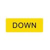 Down Button Safety Warning Sticker for Electrical Equipment Control Switch