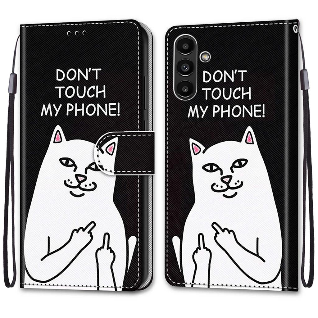 Luxury Painted Leather Case Wallet Book Style Protective Cover for Samsung Galaxy A26 A36 A16 A55 A56 A35 A24 A25 A15 A05 A05s/Samsung A15 A14 A04S