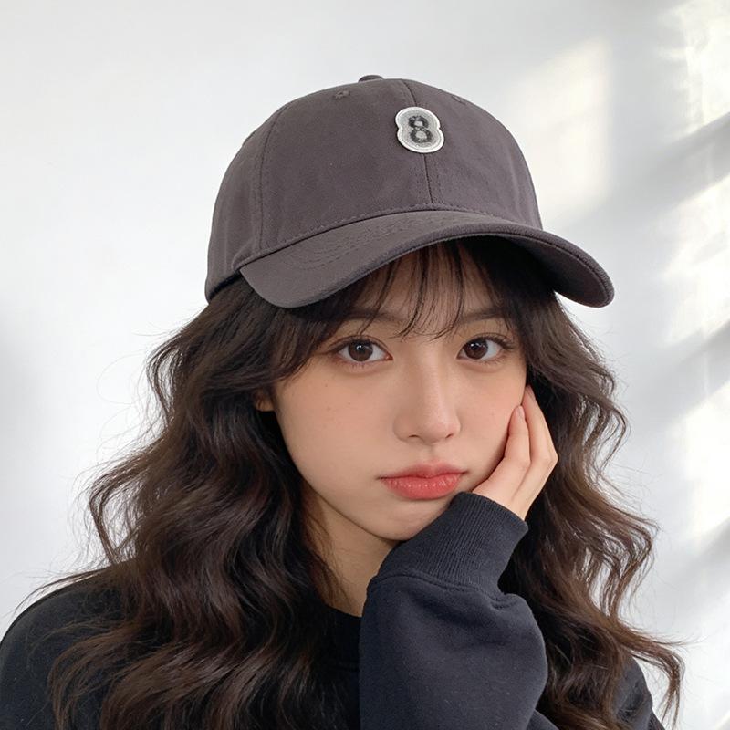 Baseball cap women's Korean version fashion face peaked hat pure cotton versatile soft top outdoor