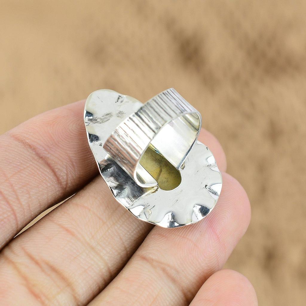 Распродажа ко Дню матери Кольцо этническое из стерлингового серебра 925 пробы с камнем брекчированная мукаитовая яшма, размер США 6