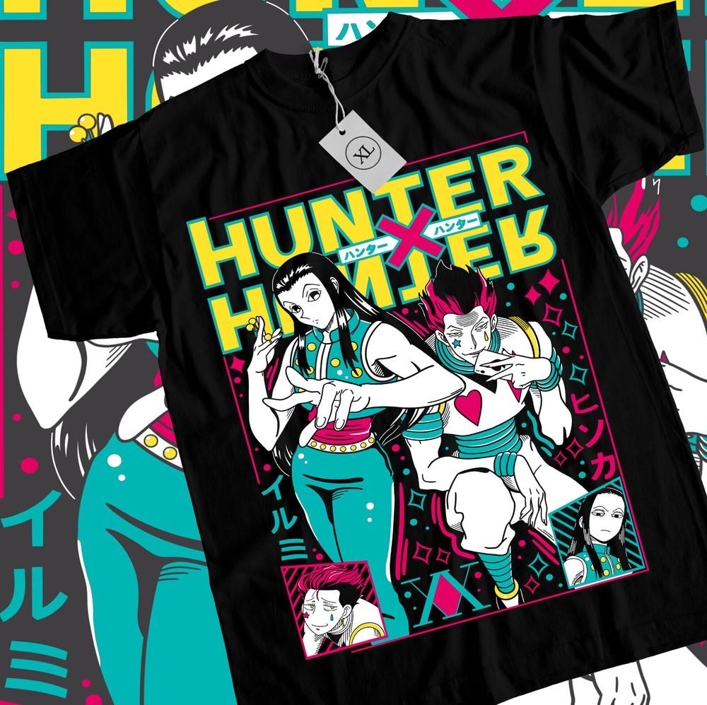 Футболка Хисока Гон Киллуа Неферпиту Hunter x Hunter Аниме Манга Футболка Все Размеры Унисекс Футболка