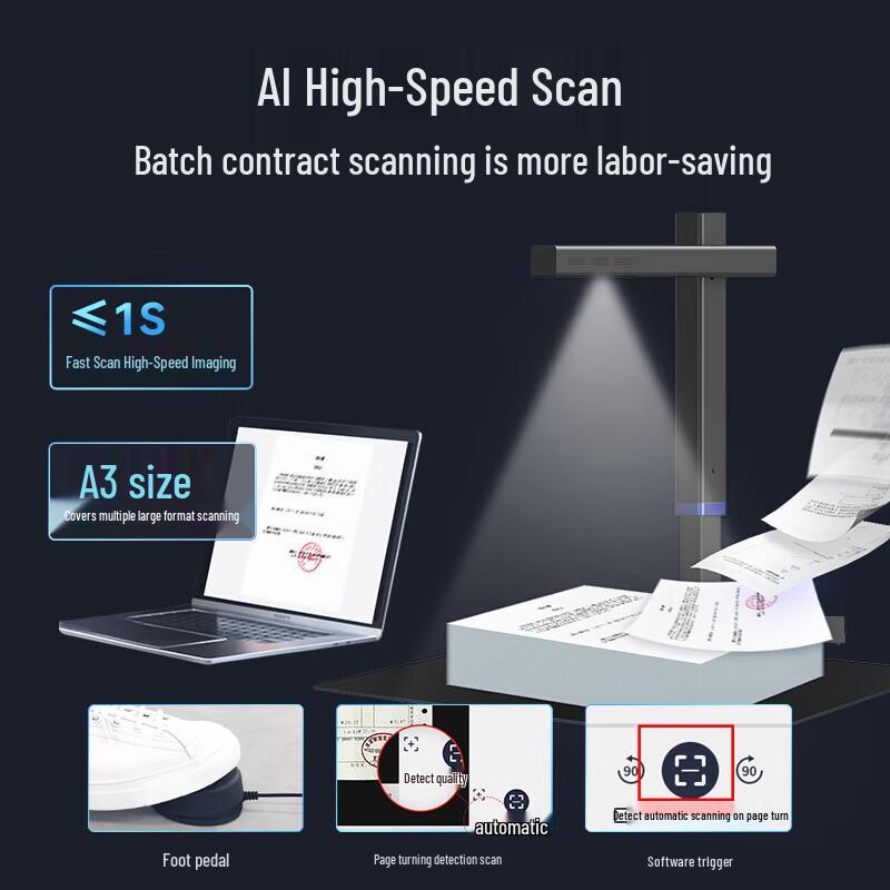 CZUR LA3 MAX Overhead Document Camera Scanner CN plug (adapter included)