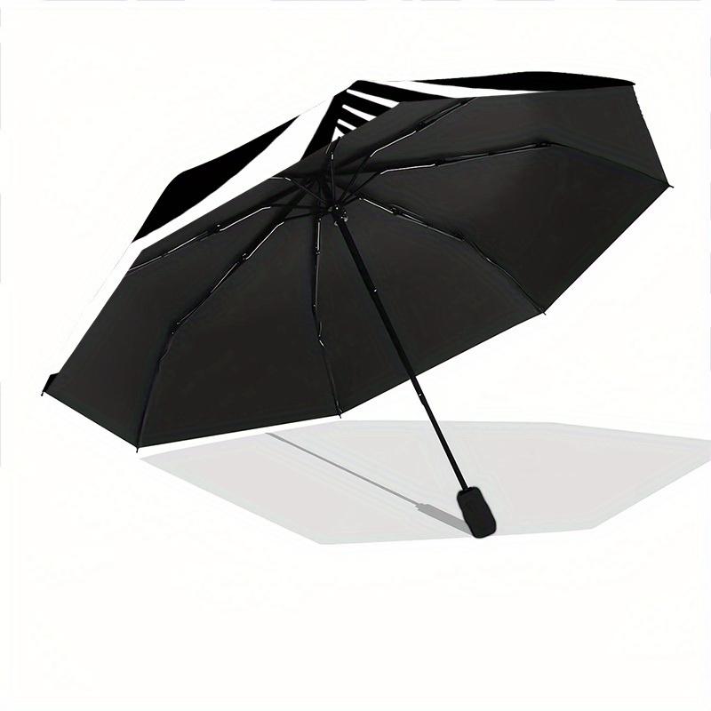 1pc Abstract spiral design Automatic Folding Umbrella, Portable & Foldable Design with 8 Ribs, Casual Outdoor Accessory Halloween and Christ