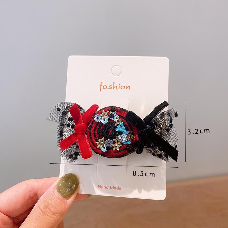 Хэллоуин Детские аксессуары для волос, Тыква Привидение, Забавные заколки для волос ручной работы, Черный бант с летучей мышью, Заколки для волос для вечеринки для девочек