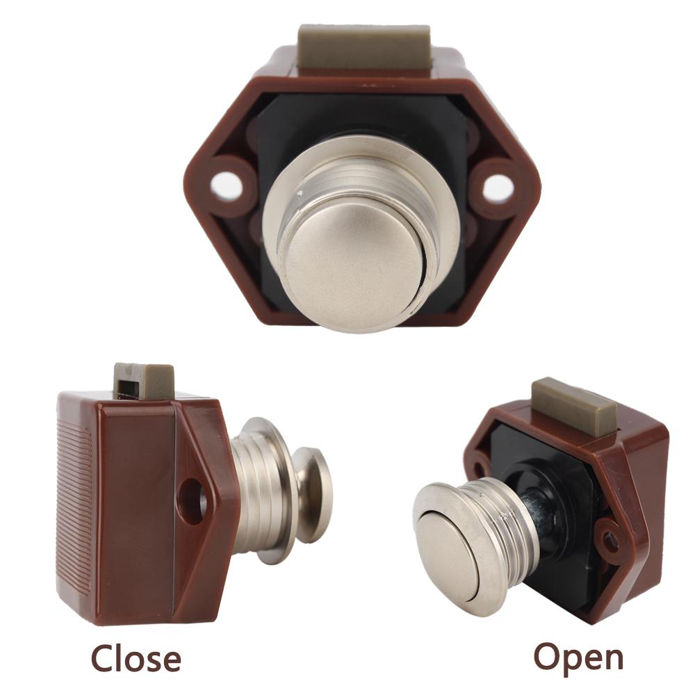 Мини Диаметр 20мм RV Караван Лодка Защелка для Ящика Кнопочные Замки Кемпер Автомобиль Нажимной Замок для Мебельной Фурнитуры