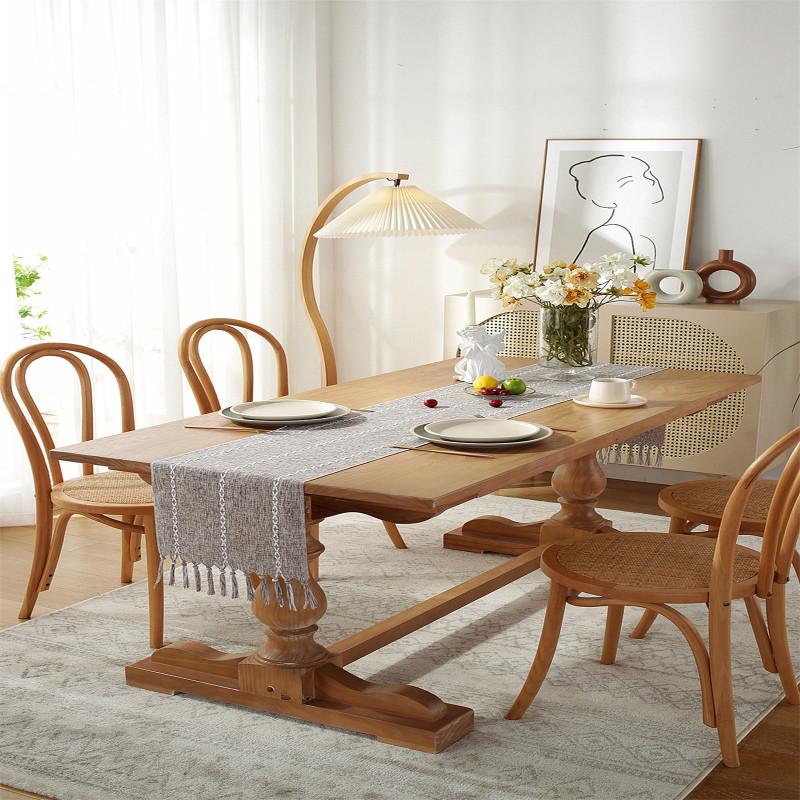 Скатерти ручной работы в деревенском стиле, чехол для стола с кисточками для свадьбы, свадьбы, ребенка