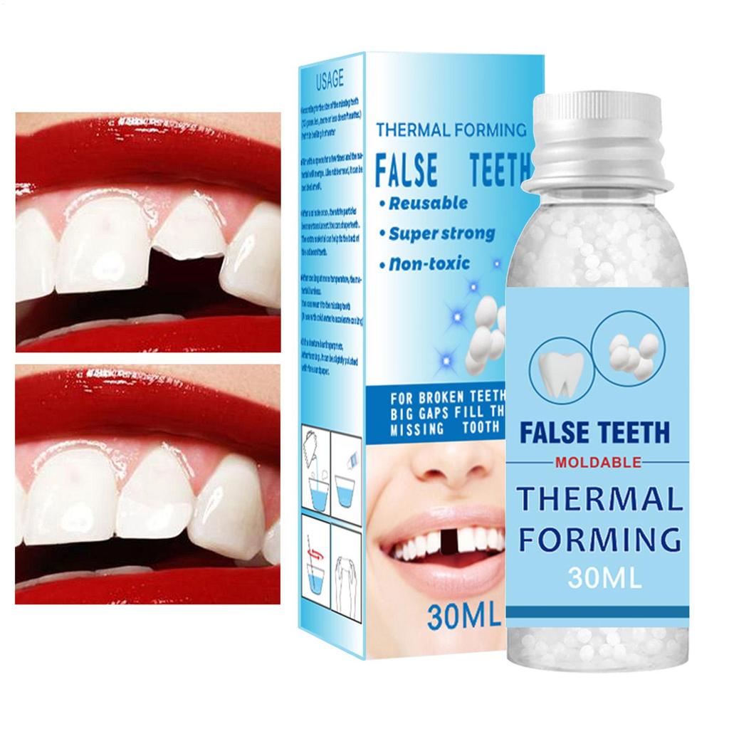 30 мл Шарики для ремонта зубных протезов Замена Формуемые Шарики для зубных протезов для Женщин Мужчин Ежедневного Использования Вечеринок Социальных Мероприятий Праздников