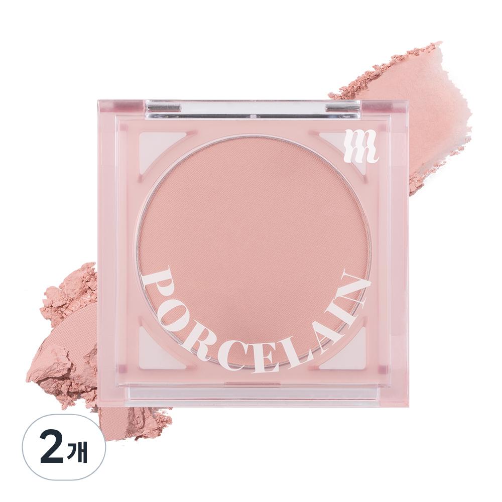 Merge Porcelain Cheek Blusher 4.2g, Bloom Pink, 2 Pieces