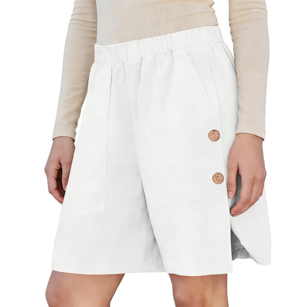 Women's Casual, Loose-fitting -color Pants With Pockets