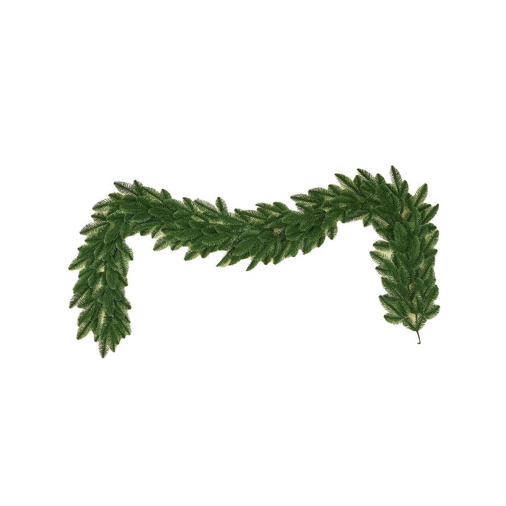 Five-Fork Rattail Artificial Decoration, 47.24 Inch/pcs Realistic Garland For Holiday, Christmas, Full, Artificial Branches