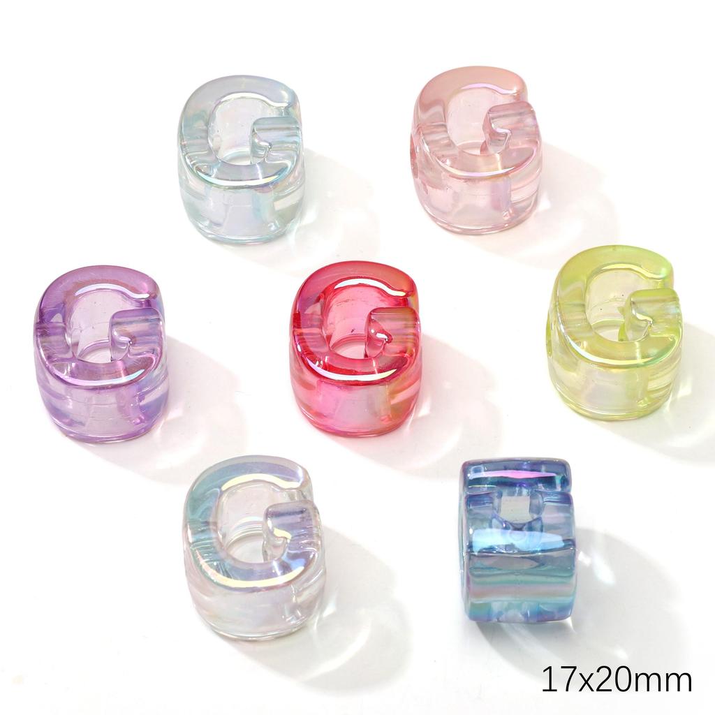 5 шт. Акриловые бусины Радуга Солнечный свет Бусина с буквой Для DIY Ожерелья Браслета Серег Изготовления Ювелирных Изделий Аксессуары для Рукоделия