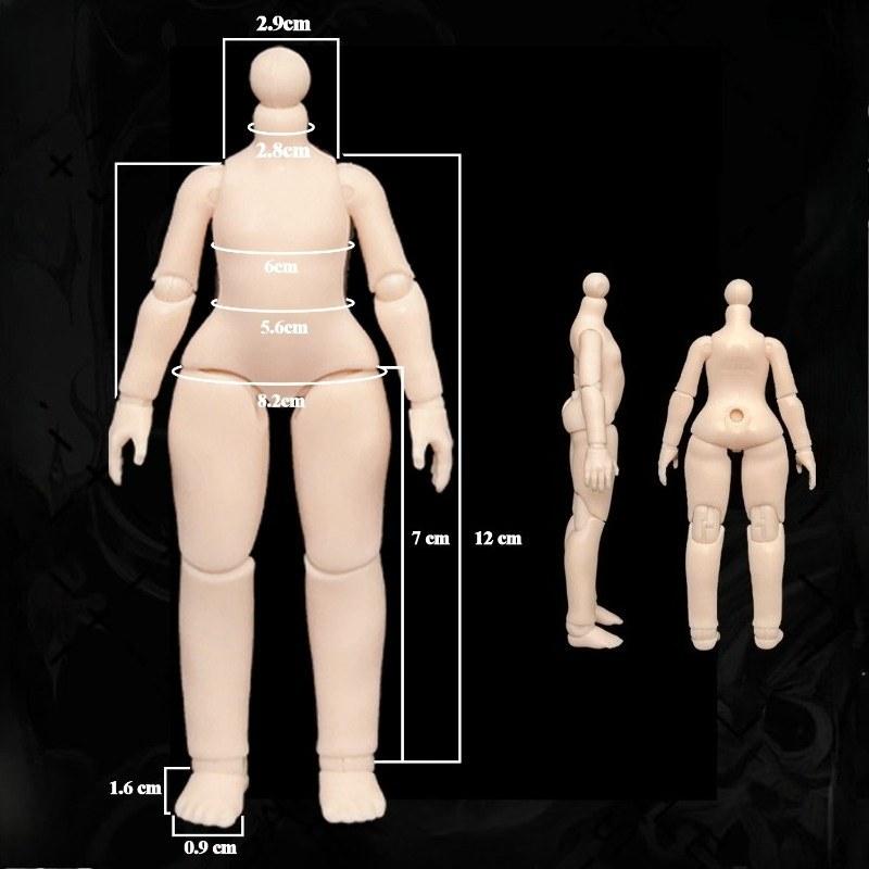 19 см Милая Аниме Кукла Полный Набор с Одеждой OB11 GSC DIY Игрушки для Переодевания