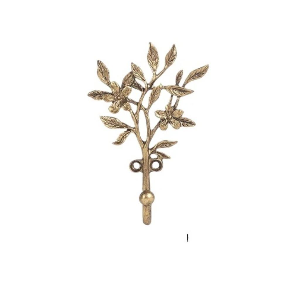 Golden Finish Zinc Zinc Alloy Wall Hooks Elegant Design Decorative Hanger Set  Household Daily Use