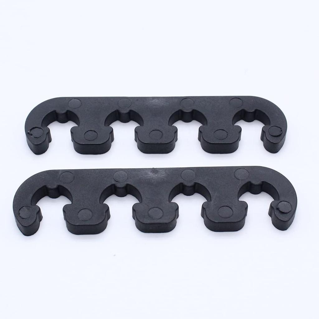 Shufearo 7Mm 8Mm Plastic Spark Plug Wire Separator Divider Loom for Universal Black Separator Divider
