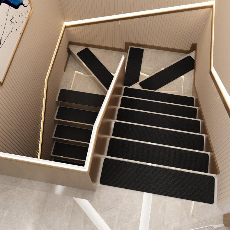 20*80cm Household Thickened Wear-resistant Step Mat Non-adhesive Non-slip Stair Mat Waterproof Carpet Floor Mat Home Decor