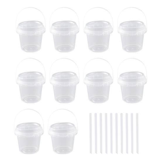 5/10/15/20 шт. Одноразовые стаканы с крышками и соломинками Большие 700 мл Прозрачные пластиковые стаканы для напитков Ручной дизайн Стаканы для напитков