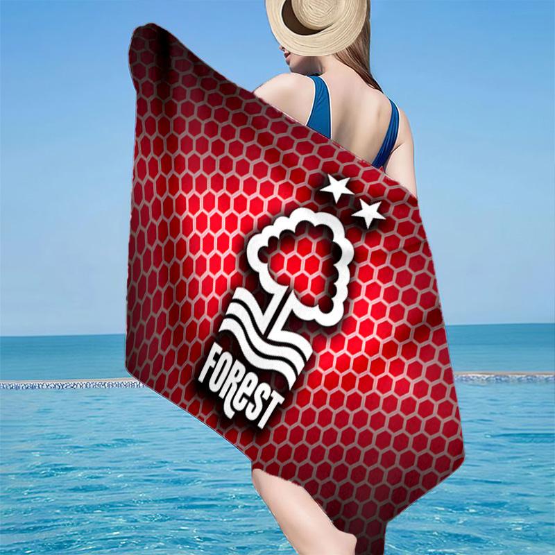 1PC Forest Club Emblem Beach Towel - Soft,  Absorbent Microfiber, Lightweight, Ideal for The Beach, Parties, Travel, Camping fan gifts