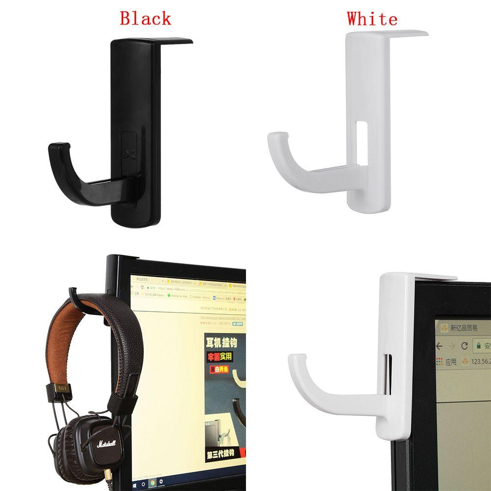 New Household Convenience Monitor Holder Plastic Stand Headphone Hook Earphone Accessories