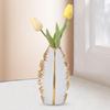 Flowers Holder Birthday Gift Decoration Ceramic Flower Vase Desktop Ornament for Bookshelf Mantel Living Room Wedding Bedroom