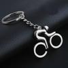 1pcs/2pcs Sport Man Keychain Metal Bicycle Bike Cycling Riding Keyring  Key Chains Hanging Accessories