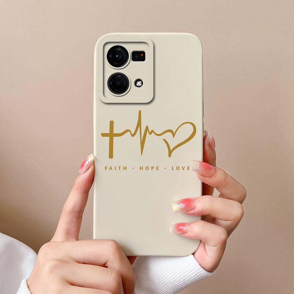 For Oppo F21 F21S Pro 4G 5G Phone Case New Fashion Liquid Silicone Camera Protection Back Cover For Oppo F 21 S Pro Funda Bumper
