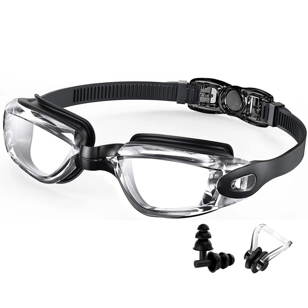 Очки для плавания, профессиональные водонепроницаемые очки для плавания, противотуманные, 100% защита от ультрафиолета, не протекающие для взрослых, мужчин, женщин, молодежи