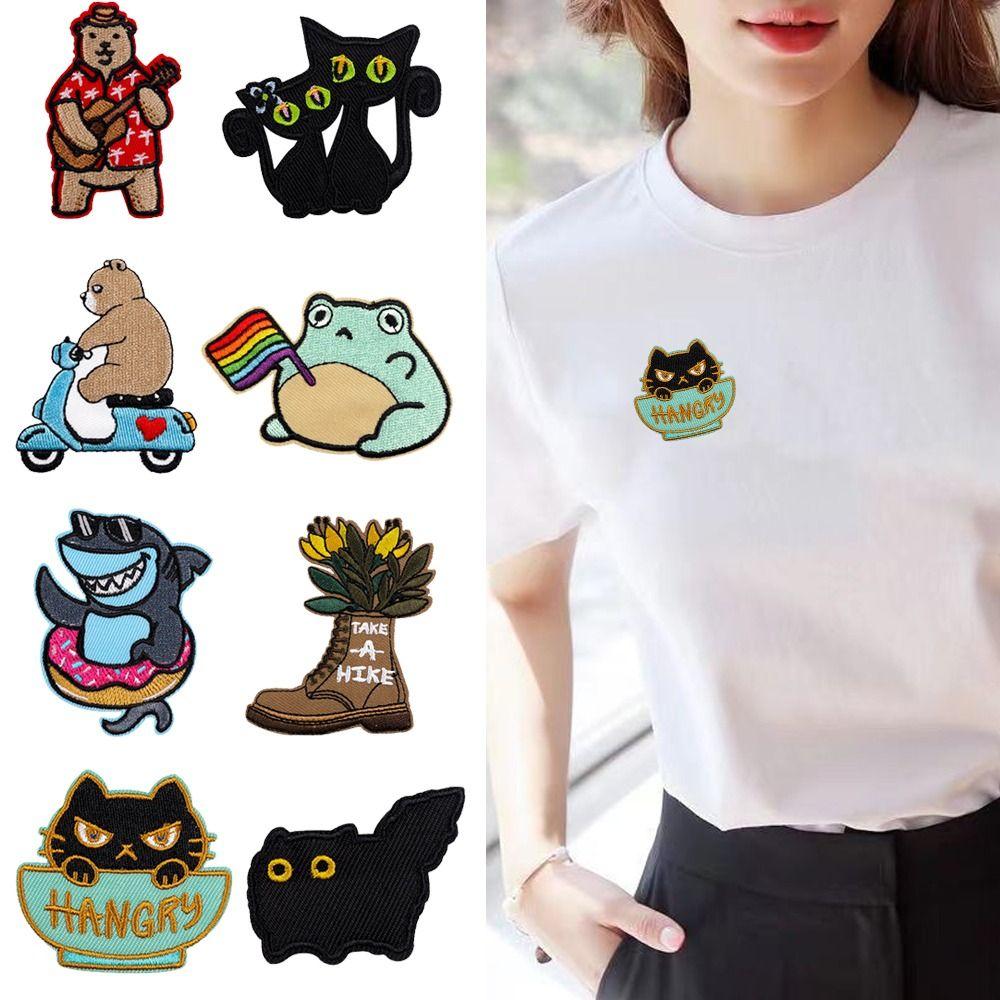 Applique Cat/Animals Patch Sewing Clothing Thermoadhesive Patches Cute Iron on Patches