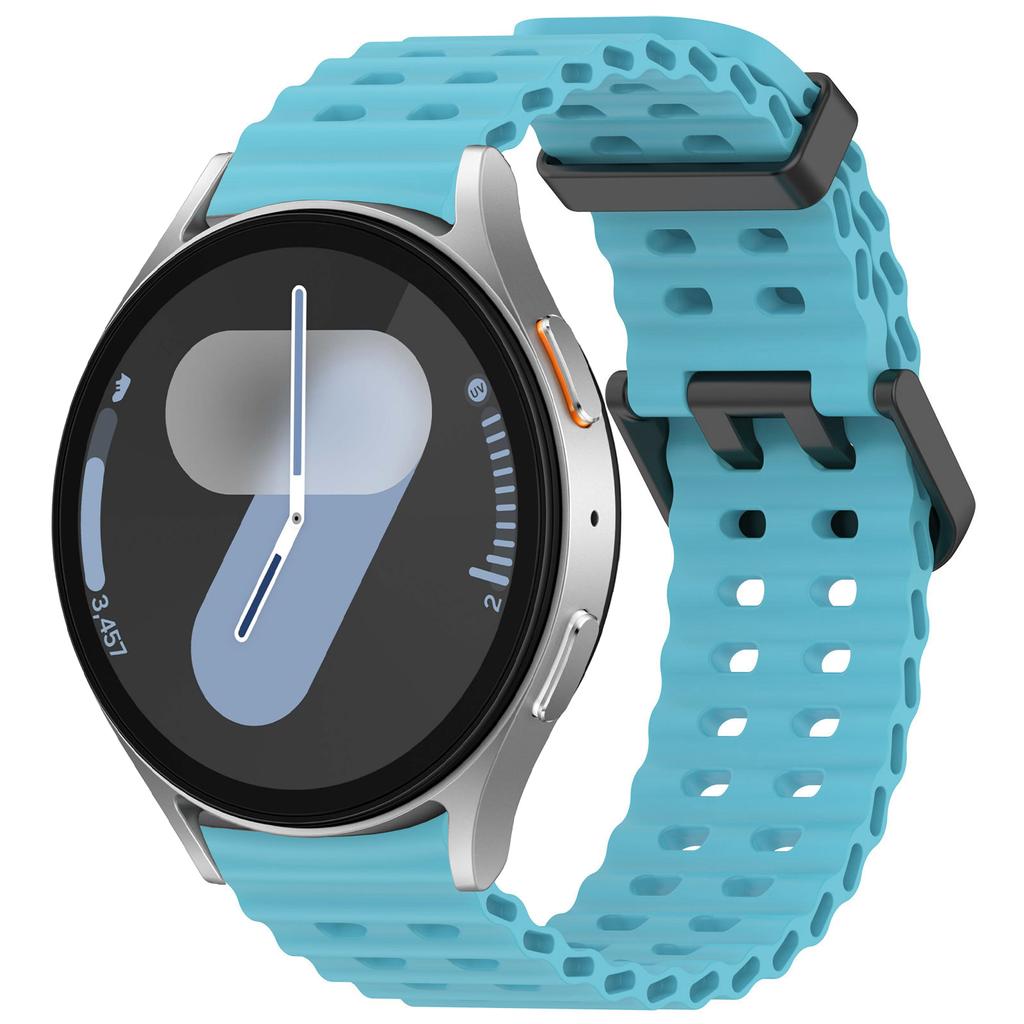 Морской ремешок для Samsung Galaxy Watch 7 FE 5 6 4 Classic 5 pro 40 44 мм Без зазоров Силиконовый браслет correa Galaxy Watch6 watch4 Ремешок