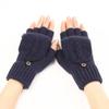 Hand Warmers Flap Gloves Half Finger Business Gloves Fashion Outdoor Mittens  Girl Boys