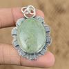 Gift For Her 925 Sterling Silver Natural Moss Prehnite Gemstone Jewelry Pendant
