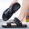 Мужские сандалии двойного назначения для вождения 2025 новые модные летние шлепанцы на мягкой подошве для повседневной носки водонепроницаемые сандалии
