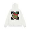 Unisex Oversized Hooded Sweatshirt With Arrow Print Casual Long Sleeve Pullover Teens Adults