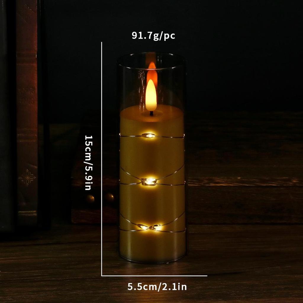 Remote Control LED Flickering Candle Cup for Weddings and Birthdays