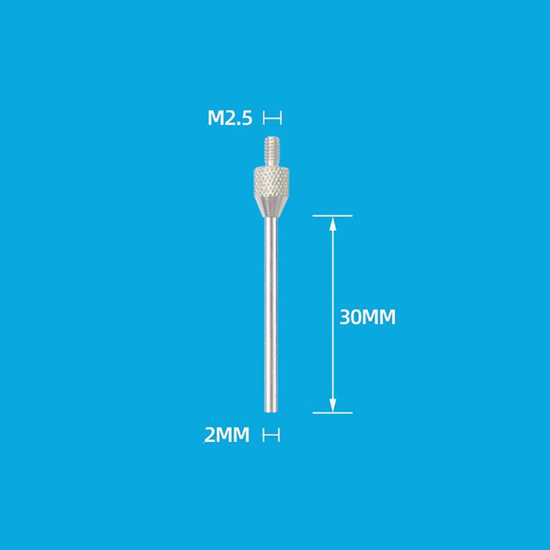 M2.5 Thread 1/1.5/2/3Mm Needle Diameter Dial Test Indicator Contact Point 10/20/30/40/50Mm Length Measuring Gauging Tools