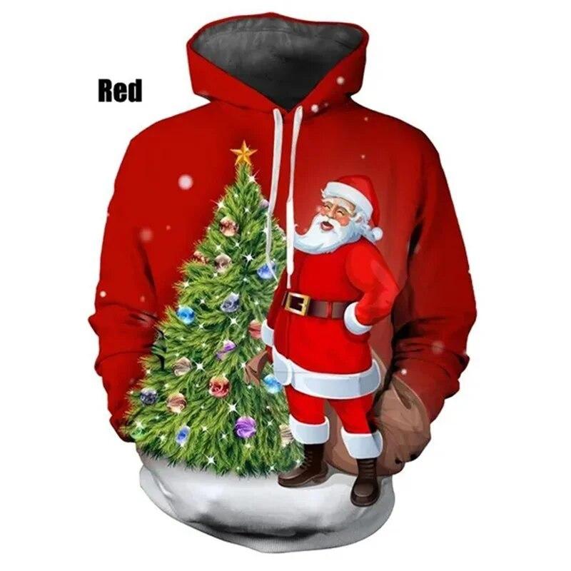 Happy Xmas Графические толстовки 3D Кошмар перед Рождеством Печать толстовка Дети Hipster Толстовки Женщины 2k Harajuku Одежда Топ