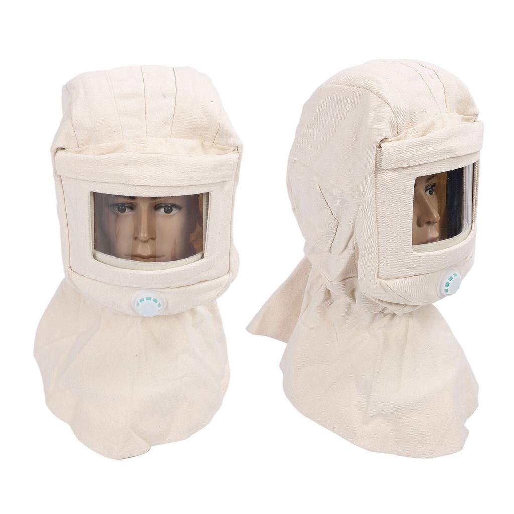 Вентилируемый капюшон для пескоструйной обработки, парусиновый ветрозащитный чехол для пескоструйной обработки лица для полировки, покраски