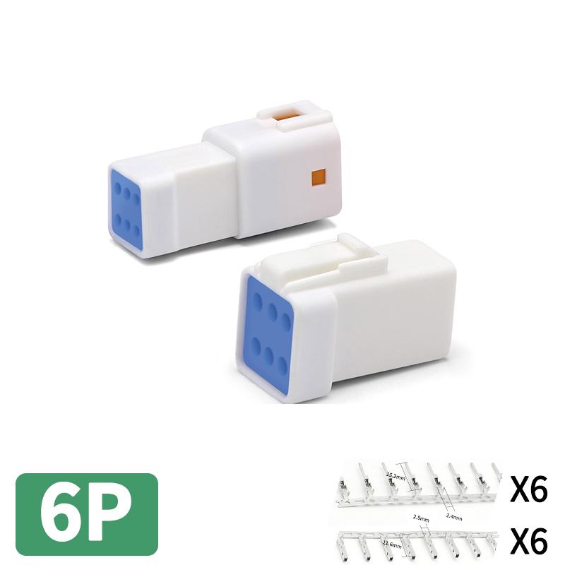2 3 4 6 8 Pin Way JST Automotive Waterproof Cable Connector Socket Male and Female Butt Plug for Benz BMW