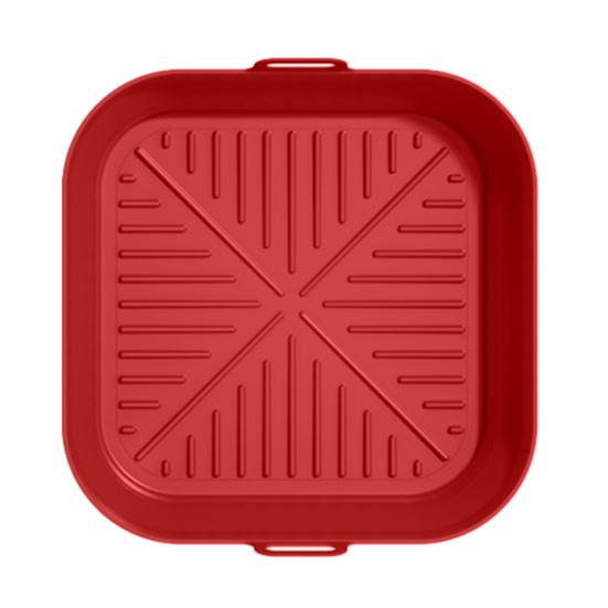 Силиконовый вкладыш для аэрофритюрницы Круглый Квадратный Складной Коврик для выпечки Пищевой Корзина Антипригарный Термостойкий Аксессуары для аэрофритюрницы