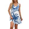 Women's Casual Fashion U-neck Sleeveless Print Dress