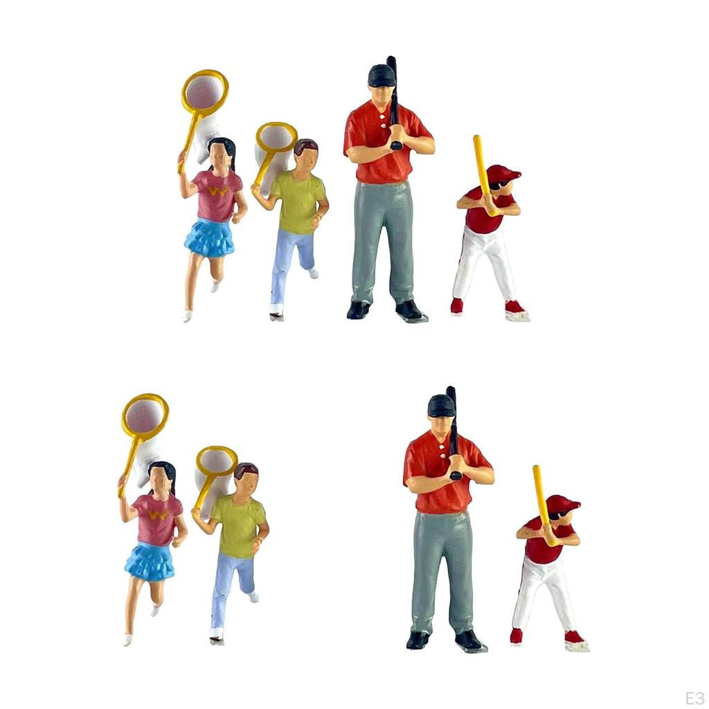 1/64 Миниатюрные фигурки людей Диорама Фигурки Коллекция из смолы Поделки Раскрашенные вручную для