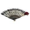 Украшение для дома Ретро Великолепный Складной веер для танцев Ручной веер Лолита Кружевной веер Кружево Роза Складной веер