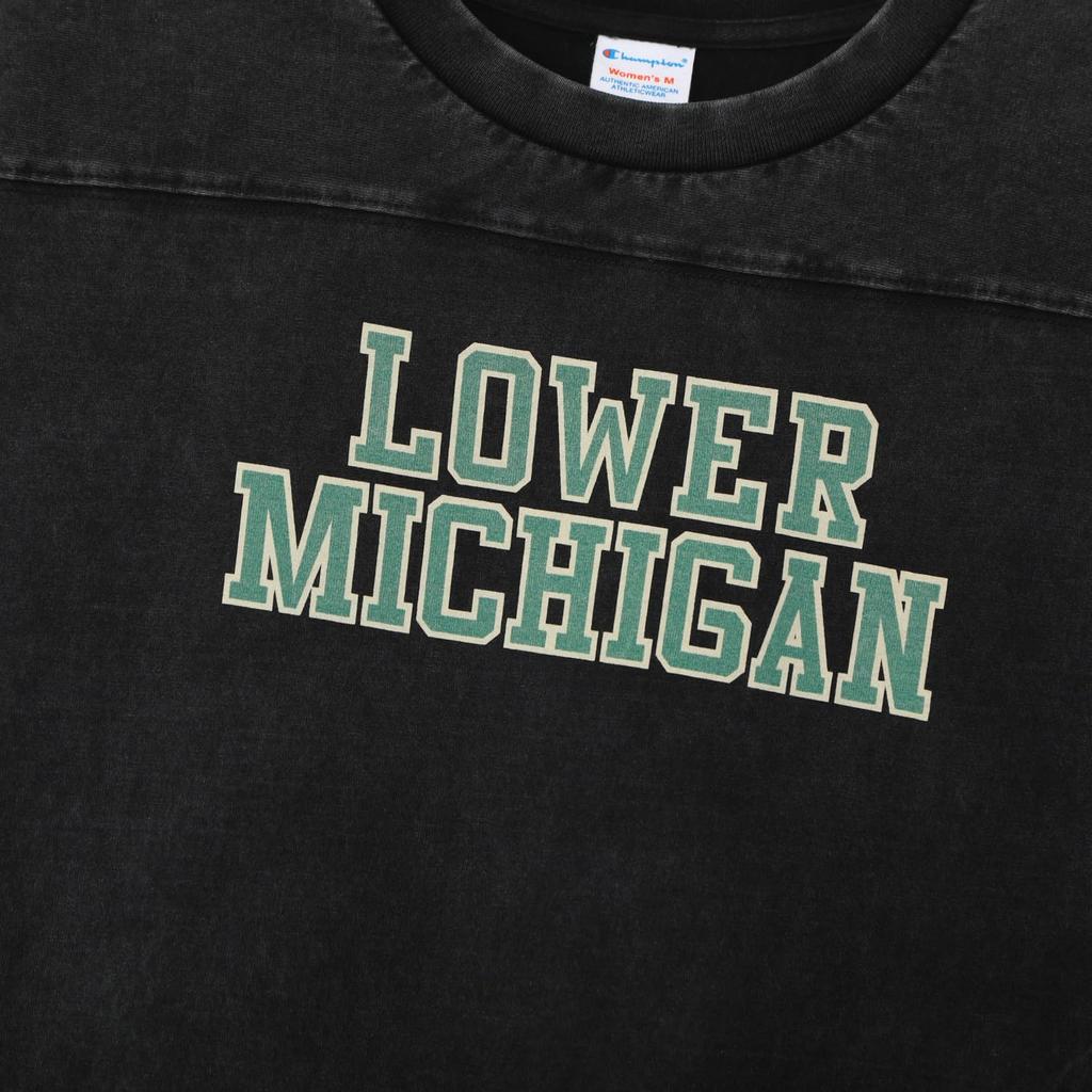 Champion Tunic Long Crew USA Bleach Side Relaxed Graphic Dress, Sleeve, Neck, 100% Cotton, Wash, Slit, Fit, Print, CW-C402-090-L